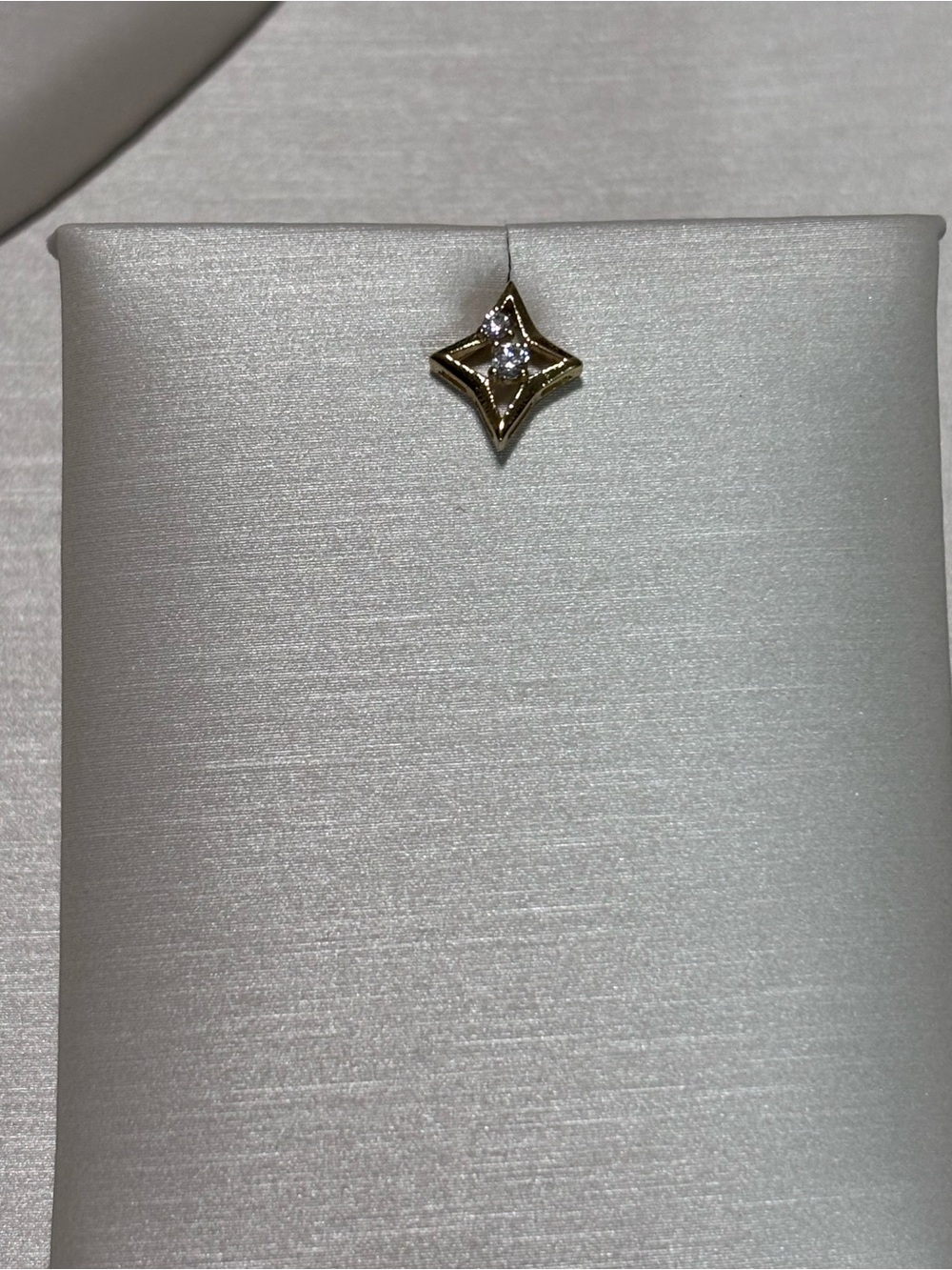 Gold-Tone Star Crystal Earrings